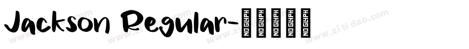 Jackson Regular字体转换